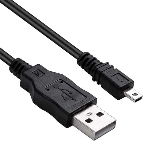 Replacement Panasonic Lumix USB Data Transfer & Charging Cable – 5ft Long – Compatible with 8-Pin Models – Compact, TZ, FZ, G, GF, GX Series – K1HA08AD0001 / DMW-USBC1 Cable 1
