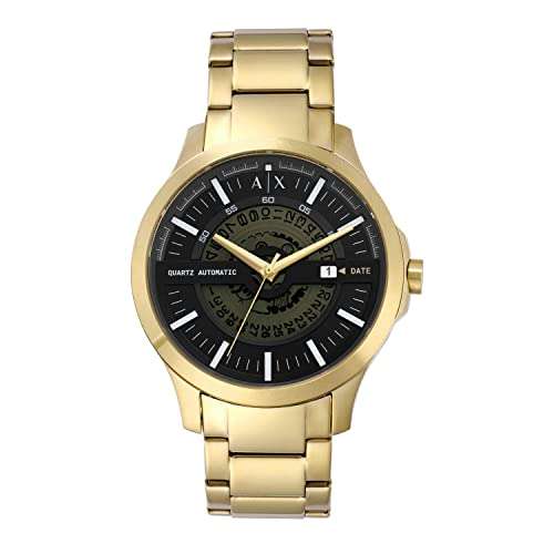 Armani Exchange Analog Black Dial Men's Stainless Steel Watch-Ax2443