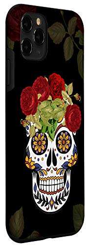 iPhone 11 Pro Dia De Los Muertos Skull Pattern Cell Phone Cover Gift Adult Case 3