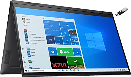 HP Laptop | Envy X360 | 15.6" 1920 x 1080 Touchscreen LED-Backlit | AMD Ryzen 5 5500U 6-Core | 8GB DDR4 | 256GB SSD | Windows 11 Pro | Wi-Fi 6 - Backlit Keyboard - 720p HD Camera - Black