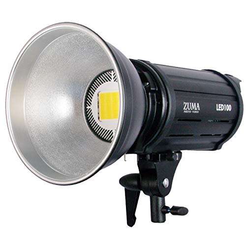 LED 100W Photo Studio Video Light CRI 95 10000 Lumens w/Dimmer, Umbrella Holder 1