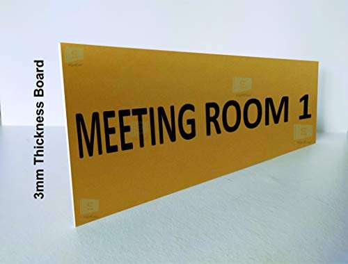 SIGN EVER Combo Meeting Room Sign Boards Office School College Company Factory Hospital Bank Commercial Signages L x H 30 Cm x 10 Cms 2