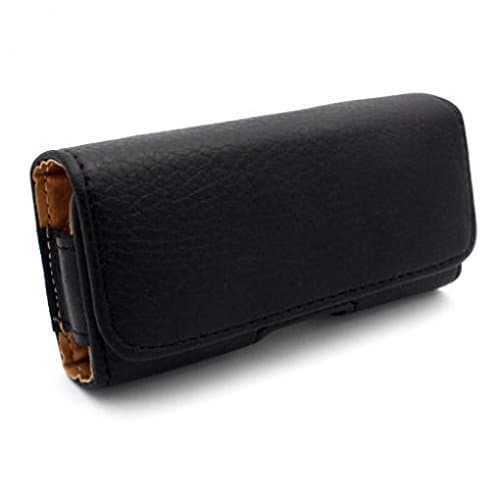Black Leather Side Case Cover Protective Pouch Belt Clip Loops for AT&T iPhone 5 - AT&T iPhone 5S 1