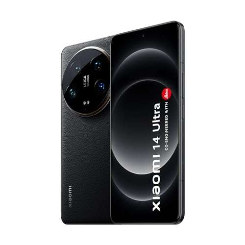 Xiaomi 14 Ultra (Black, 16GB RAM, 512GB Storage) | 50 MP Leica Quad Camera | 2K 120 Hz LTPO AMOLED | Flagship Snapdragon 8 Gen 3 | 90 W Hypercharge 2