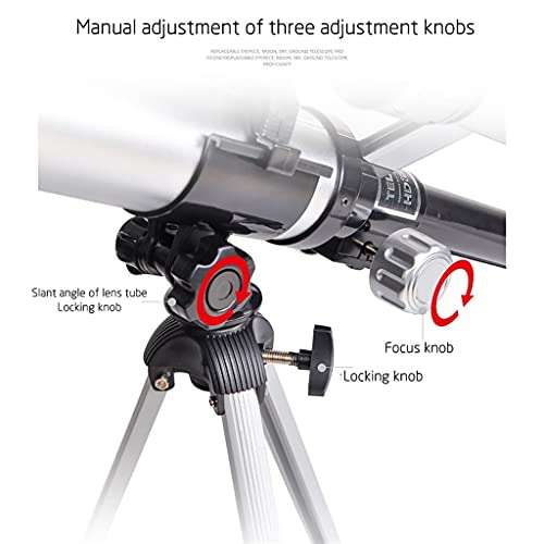 HAGNZHE Telescope Outdoor Astronomical Monocular Telescope Camera Space Astronomical Telescope with Tripod Phone Holder Spotting Scope 4