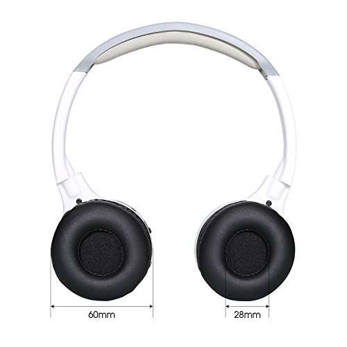 NAVISKAUTO On-ear Headphone Headset Over-Ear Headphones 3.5mm with Volume Control and Built-in IR Receiver -Blue 6