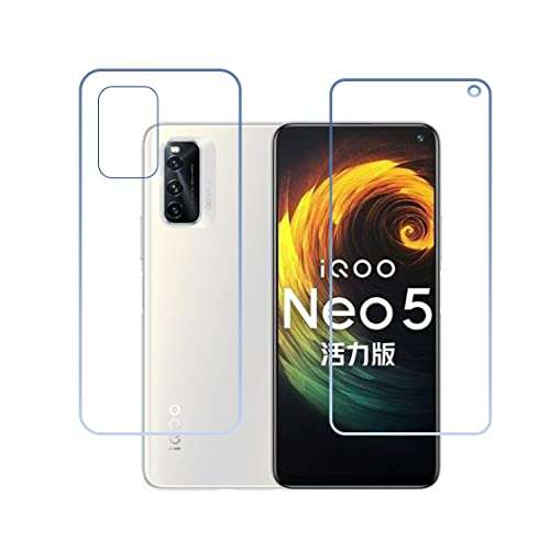 DVTECH� (Front and Back 9H Ceramic Matte Clear View Best Fit Screen protector for Vivo IQOO Neo5 Lite (Not a Tempered glass) 1