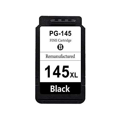 SanSeCai Remanufactured PG-145 XL Ink Cartridge 1 Black Replacement for PG145XL Black Ink for Canon Pixma IP2700 IP2810 MP250 MP270 MP495 MP499 MG2520 MG2924 MG2410 Printer 1