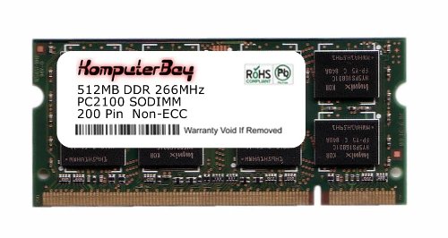 Komputerbay 512MB DDR SODIMM (200 pin) 266Mhz DDR266 PC2100 for VPR Matrix 175B4 512 MB