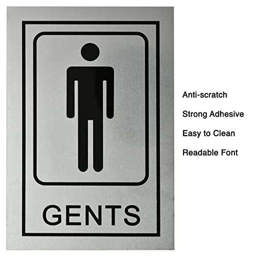 Buzz cool Gents Ladies signage Self Adhesive sticker for Washroom Toilet Restroom Glass Doors Wooden Doors Offices Hospitals Mall and Business Sign Stickers 3
