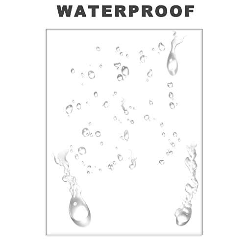 MR-Label Crystal Glossy Clear Multipurpose Labels - Waterproof & Tear-Resistant - Printable Sticker Paper for Holiday Crafts - for Laser Printer Only - 8.5" x 11" Full Sheet Labels - 10 Labels 6