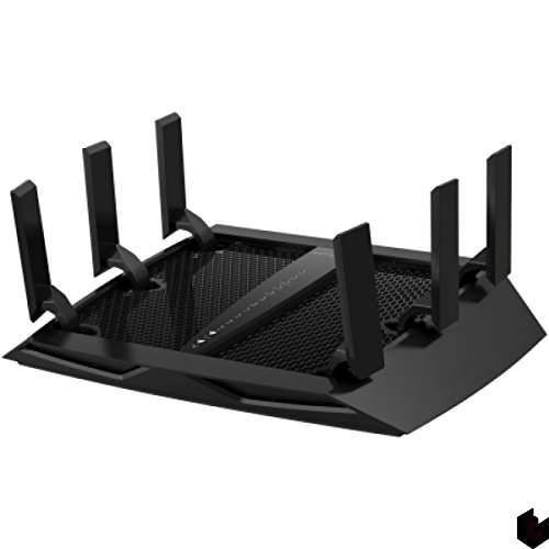 Netgear R8000-100PAS Nighthawk X6 Wireless Router 802.11A/B/G/n/AC Desktop, Black