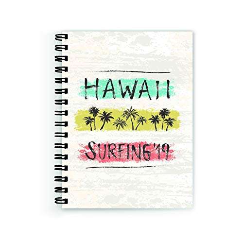 Plan To Gift notebook unruled hawai travelling Notebook Wire Bound Spiral Printed Pages:160 (Size A5) 1