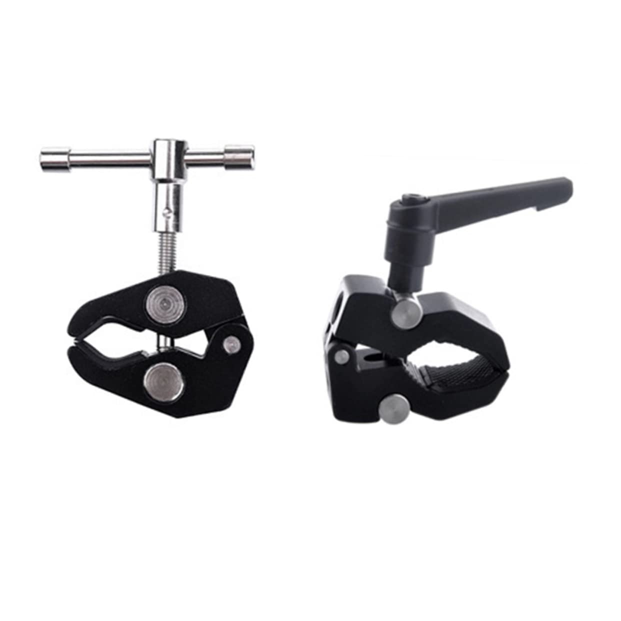 Mikikit Crab Clamp for Camera 2PCS Camera clamp Mount Flexible Camera clamp DSLR Crab Clamp for Camera Crab Clip Video Camera Monitor Metal Camera Light Clamp