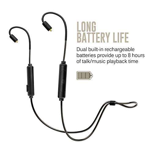 MEE audio BTN 2-Pin Bluetooth Wireless Adapter Cable with Qualcomm aptX for Massdrop and Other 2-pin in-Ear Monitors 6