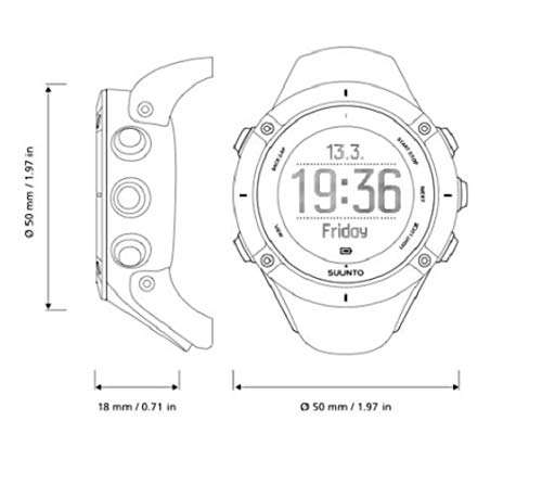 Suunto Ambit3 Peak HR Monitor Running GPS Unit, Black 4