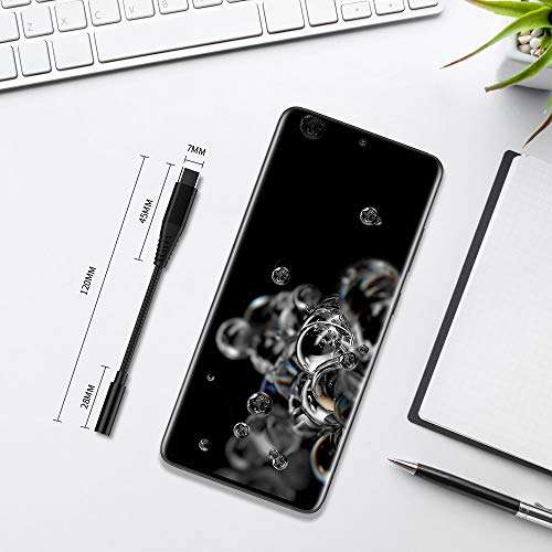 Headphone Adapter, Aothing USB C to 3.5mm Jack Aux Audio Dongle Cable Cord Compatible for iPad Pro Samsung Galaxy S21 S20 S10 Note 20 10 9 5