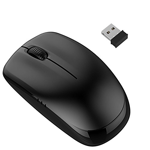 Trands TR-MU337 Wireless Optical Mouse 2.4GHz with Nano Receiver, 800-1600 DPI Adjustable, Photoelectric Sensor, 10m Range, AA Battery Powered for PC Laptop, Ergonomic Ultra-Thin Compact Design 3