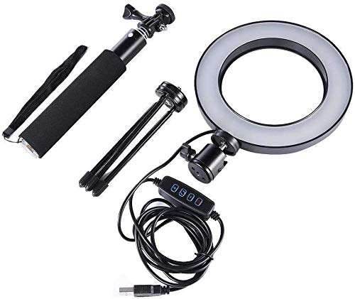 Selfie Lights LED Ring Light with Dimmable 3 Light Modes for YouTube Video Photography LED Ring Fill Light kit for Makeup Photography (Size : Set) Mobile Flashes (Size : Set) 1