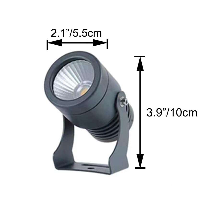 Kiven Battery Operated Spotlight with Remote,LED COB Spotlight Mini Handheld Sized Portable Outdoor Flashlight Waterproof Adjustable Zoomable Accessories/Supplies for Camping-1 Pack（3000k) 3