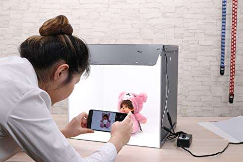 Portable Foldable Photo Studio Box with LED Light for Professional Photography,Super Bright Dimmable LED Lighting 5500k (40x40x40cm) 1
