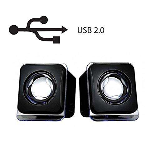 BigPlayer Mini USB2.0 Speaker Compatible with PC, Laptop and Tablet (Black) 3