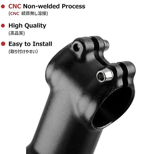 Azarxis 31.8mm Stem 60mm 70mm 80mm 90mm 0-7 Degree Bike Stem Mountain Bike Stem Short Handlebar Adjustable Stem for Bicycle, Road Bike, MTB, BMX, Fixie Gear, Cycling (31.8 x 80mm) 5