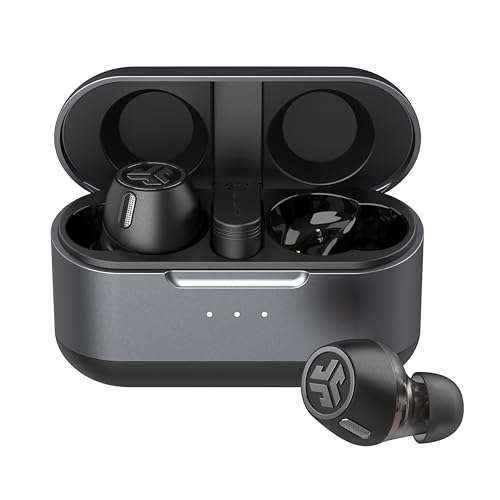 JLab Epic Lab Edition True Wireless Earbuds, Hybrid Dual Drivers, Spatial Audio, Multipoint BT, Wireless or USB-C Charging, Wear Detect Auto Play/Pause, Google Fast Pair 1