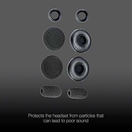 Ear Cushion Kit for Blue Parrott C400-XT Bluetooth Headset 204159 - Replacement Accessories - Ear Cushions, Microphone Foam Windscreens Covers by Global Teck 5