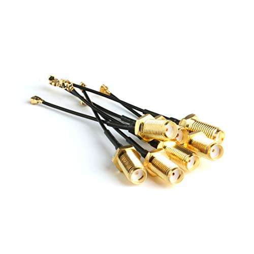 HiLetgo 5pcs IPX IPEX-1 U.FL to SMA Female Pigtail Antenna Wi-Fi Coaxial Low Loss Cable 6 inch (15cm) 2