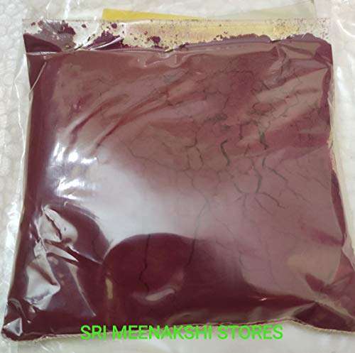 MADURAI SRI MEENAKSHI - NAYAM MANJAL THAZHAMPOO KUMKUM POWDER - MAROON / 5 PACKETS 2