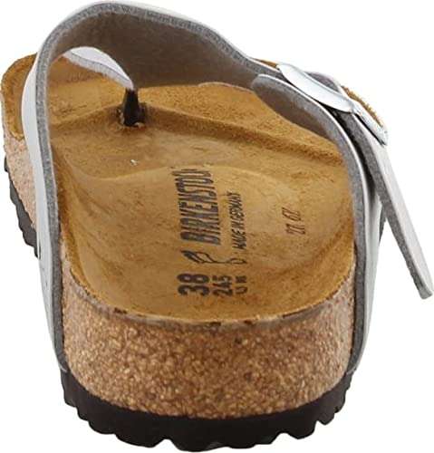 Birkenstock Women's Gizeh Thong Sandal, Silver, 37 N EU/6-6.5 2A(N) US 5