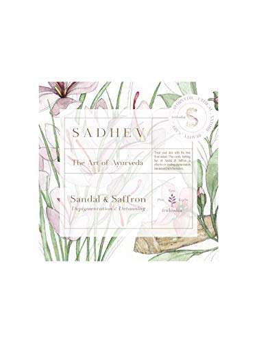 Sadhev - Ayurvedic Hair Colour - Double Process, Sadhev - Ayurvedic Shampoo - Coconut & Hibiscus and Sadhev - Depigmentation Bathing Bar - Sandal & Saffron Combo 6