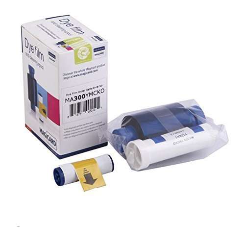 Magicard Enduro Pronto Rio Pro ID card printer color Ribbon 5 panel colour dye film MA300YMCKO 300prints 5rolls/lot 2