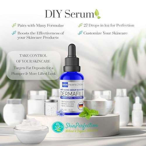Skin Perfection Adipofill Wrinkle Filler - Anti Aging Serum with Patented L-ornithine Amino Acid for Plump Up Under-eye Hollowness & Nasolabial Lines - Diy Face Serum for Women Mix with Any Skincare 4
