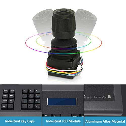 Network Keyboard LEFTEK,IP POE Keyboard 4D IP PTZ Controller with LCD Monitor Display Protocol Keyboard for IP PTZ Camera Compatible with Hikvision/Dahua/TVT/Uniview/XM/Jovision Brand etc. 5