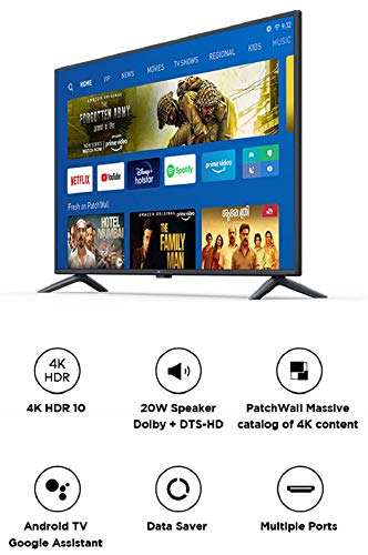 Mi 125.7 cm (50 Inches) 4K Ultra HD Android Smart LED TV 4X | L50M5-5AIN (Black) 2