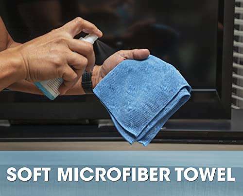 Manhattan Screen & Keyboard Cleaner Kit – 6.75 oz - Non-Alcohol Cleaning Spray with Microfiber Cloth & Keyboard Brush - for TV, Computer, Laptop, Monitor, LED, LCD, Electronic Devices - 421027 4