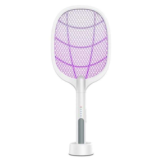 Bivolt Rechargeable Electric Racquet Kills Bugs Flies CM21