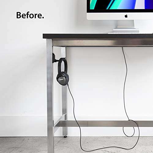 Elevation Lab Anchor Side - Headphone Mount for Vertical Surfaces Under Desk Headset Stand Holder 6