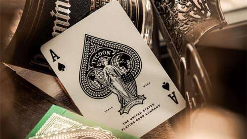 theory11 Limited Edition Green Tycoon Playing Cards 6