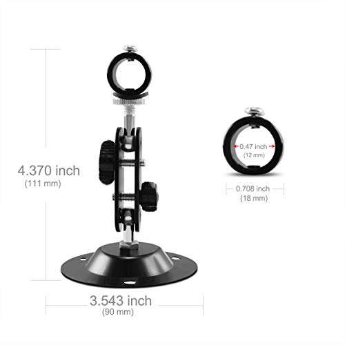FreeMascot 360 Degree Stand with 12mm-16mm Mount Holder for Laser Pointer/Laser Pen/Flashlight (Black) (Diameter 12mm Mount) 3