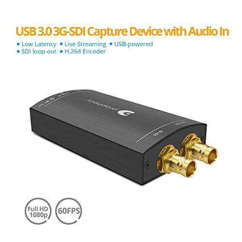 gofanco Prophecy SDI Video Capture Card Device Over USB 3.0 – 3G/HD/SD-SDI Signals, Capture and Stream to 1080p @60Hz with SDI Loopout, Broadcast Live Stream from SDI Camera, TAA Compliant 2