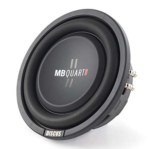 MB Quart 400 Watt Max 200 Watt RMS Shallow Subwoofer, Slim Car & Powersports Speaker, Discus
