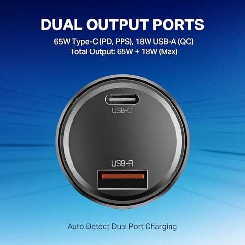 Boat 83W Car Charger, Mobile & Laptop Charging (MacBook & Type C Laptops), Dual Port Fast Charging, 65W Type C PD, 20W USB, compatable with iPhone, Android, iPad, MacBook etc (Carbon Black) 4
