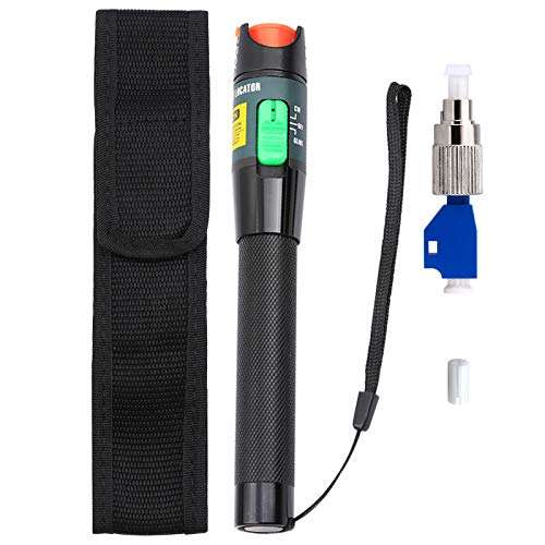 Aluminium Alloy Visual Fault Locator Fiber Optic Cable Tester VFL Test for FC,SC ST LC Adapter 2