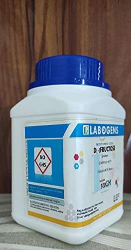 LABOGENS D-(-)-FRUCTOSE (levulose) 500GM, Assay : Min. 98% C6H12O6 M.W. 180.16,(CAS NO.57-48-7) 2