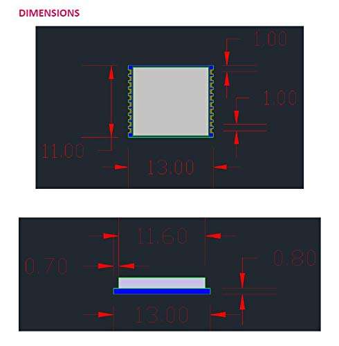 REYAX RYLR890 SX1276 Lora Module 868MHz 915MHz Low Power Long Rang Transceiver 4