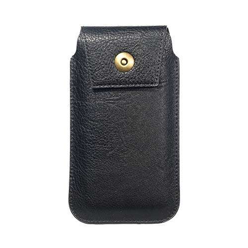 PU Leather Belt Holster Case Eyeglasses Cell Phone Pouch Holder with Belt Loop Carabiner Clip for Galaxy S21+/ S21 Ultra/ S20+/ S20 Ultra/Note 20 Ultra/ A32 A12 A13/ TCL 30 XL/ 30 SE/LG Wing 5G/ K51 1