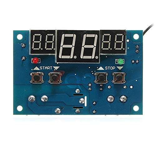 W1401 DC12V LED Digital Display Thermostat Intelligent Temperature Controller Thermometer Control with NTC Sensor DC 12V Module 2